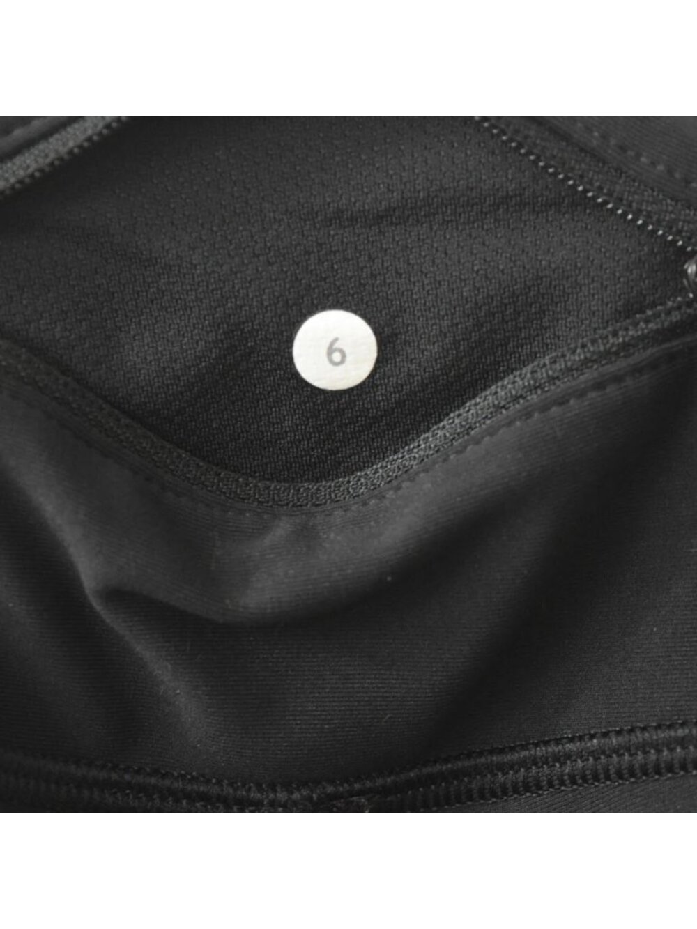 Lululemon Leggings Tight Stuff Tight II 25 Black Scalloped Hem Reflective Size 6 - Picture 5 of 7